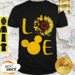 Nice Love Sunflower Mickey Mouse Shirt