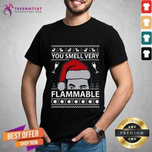 Premium You Smell Very Flammable Schitt’s Creek Ugly Christmas Shirt