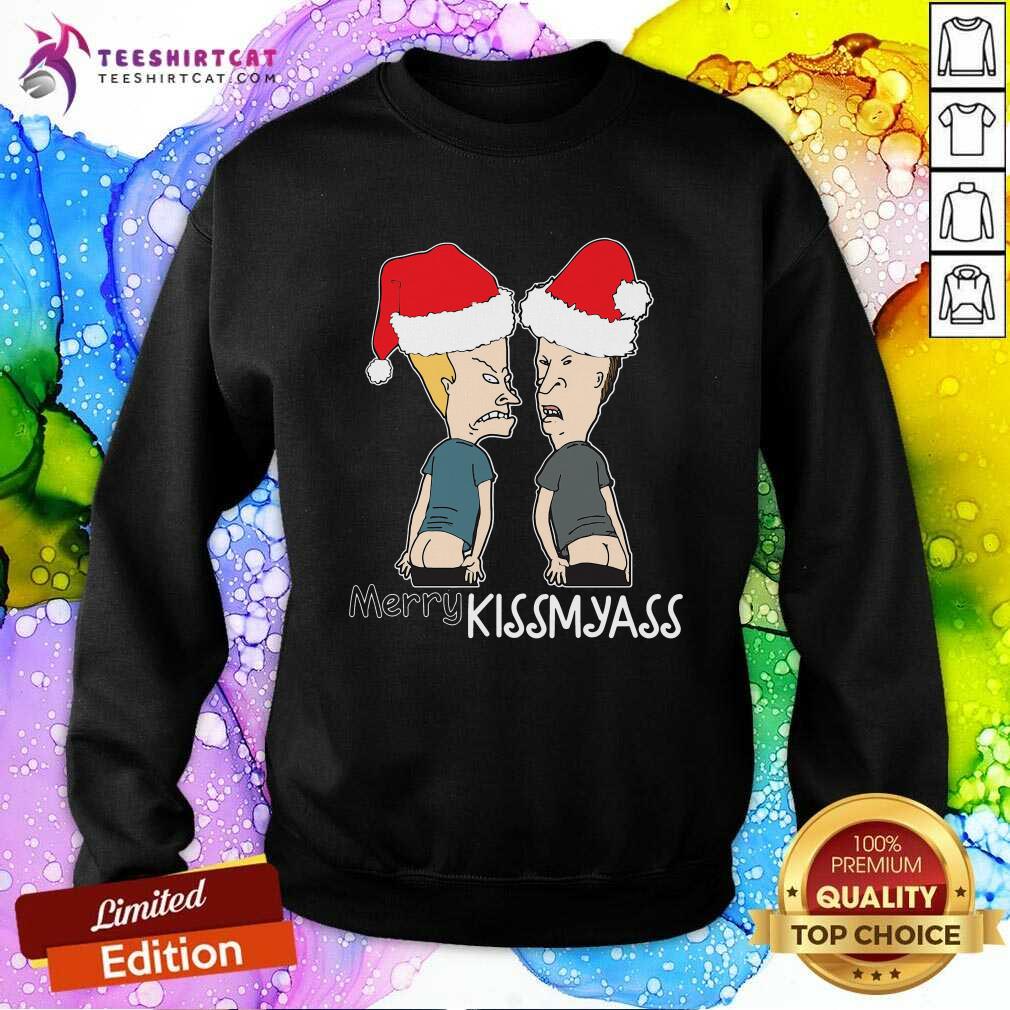 Official Beavis And ButtHead Merry Kissmyass Christmas Shirt