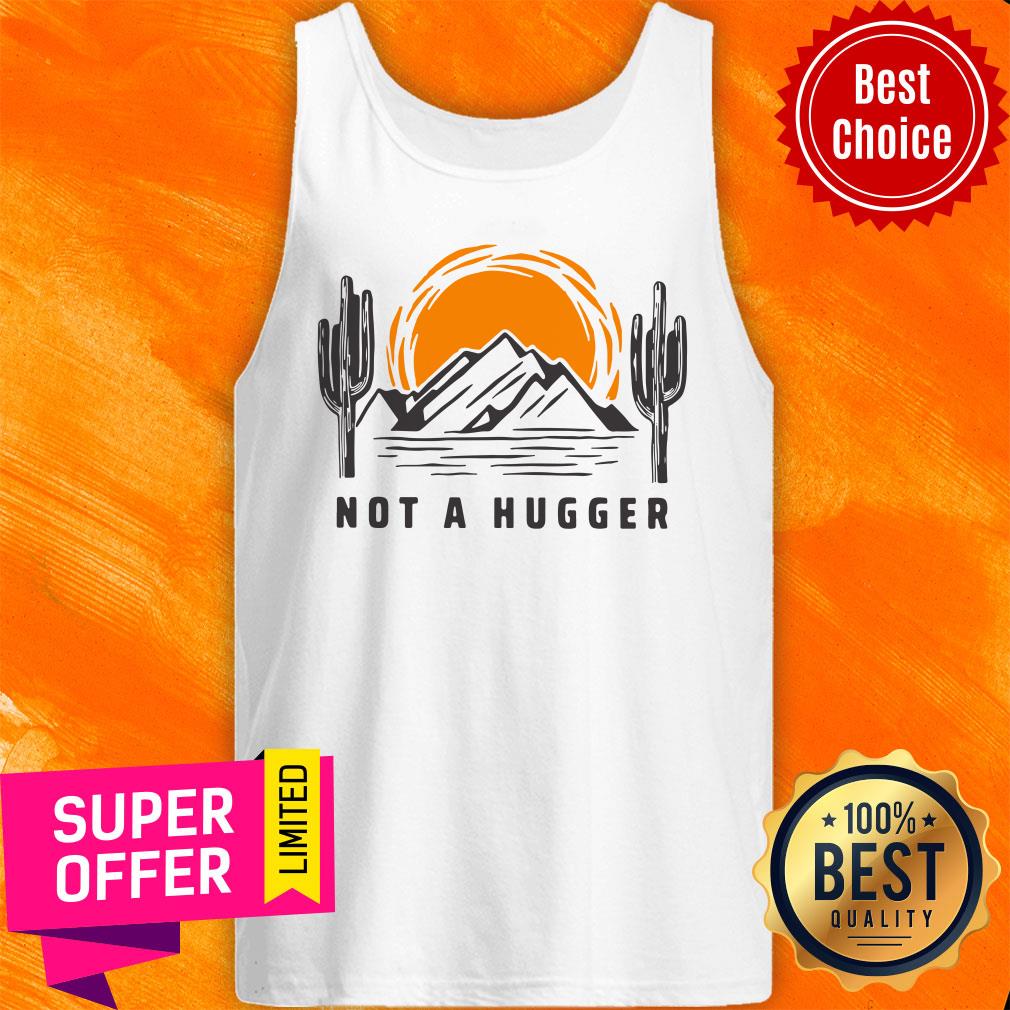 Official Cactus Not A Hugger Cactus Introvert Vintage Sunset Shirt