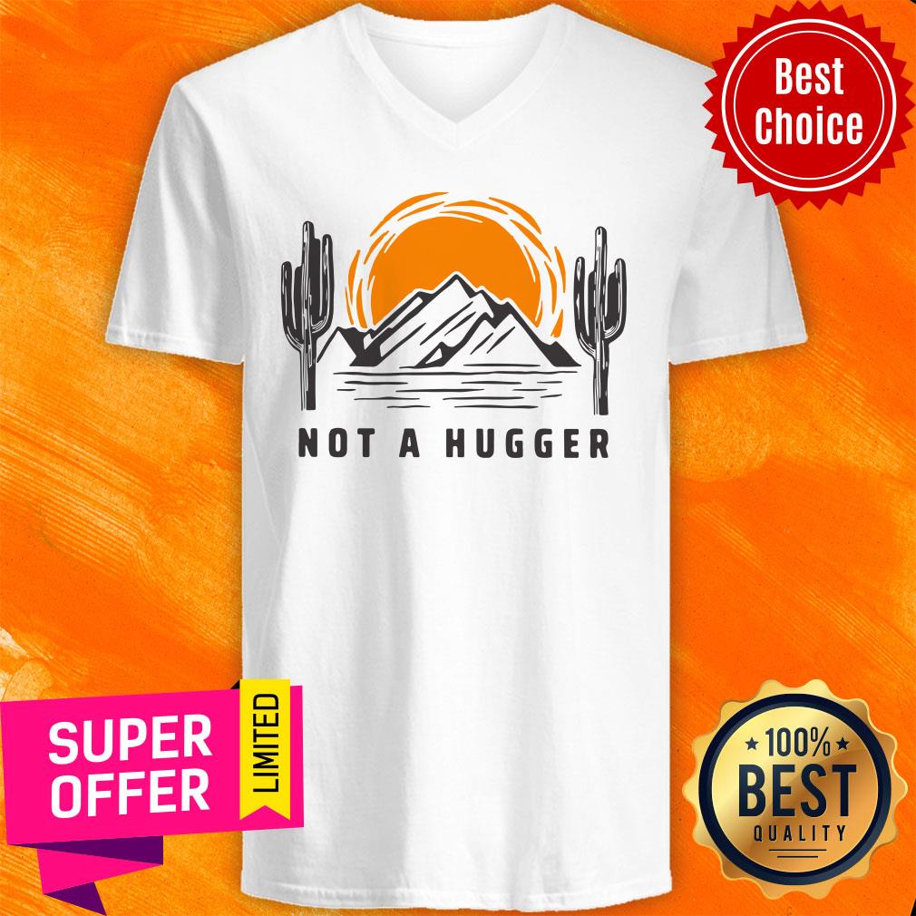 Official Cactus Not A Hugger Cactus Introvert Vintage Sunset Shirt