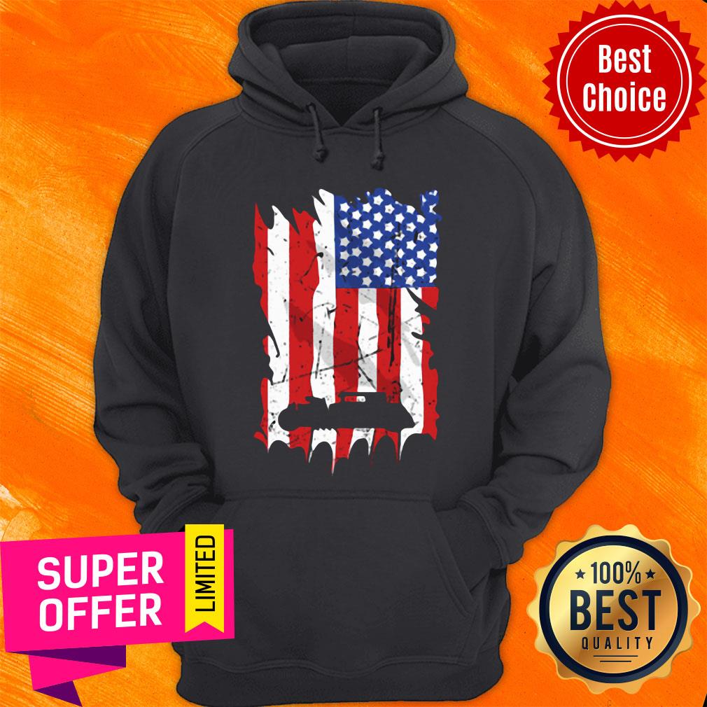 Official Car Guy American Flag Big Block Street Rod Shirt