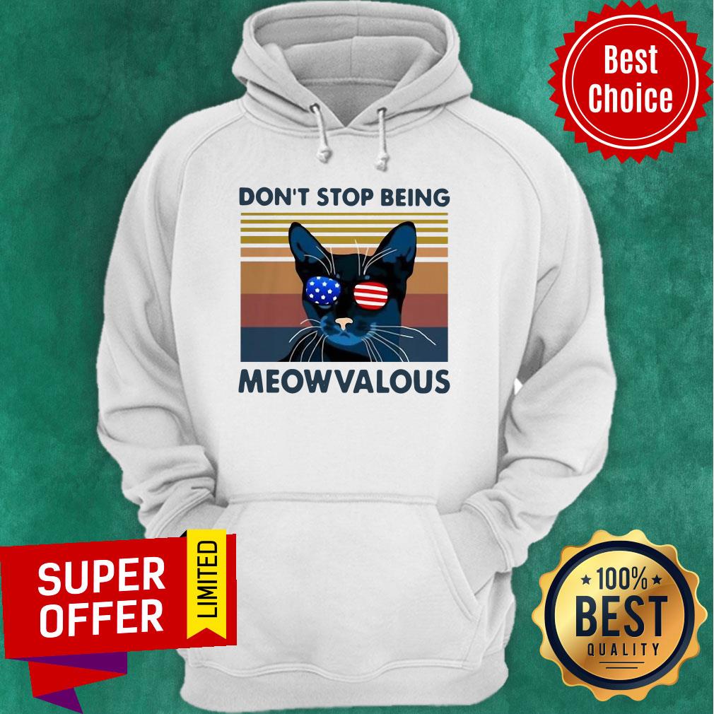 Official Cat Don’t Stop Being Meowvalous American Flag Vintage Shirt