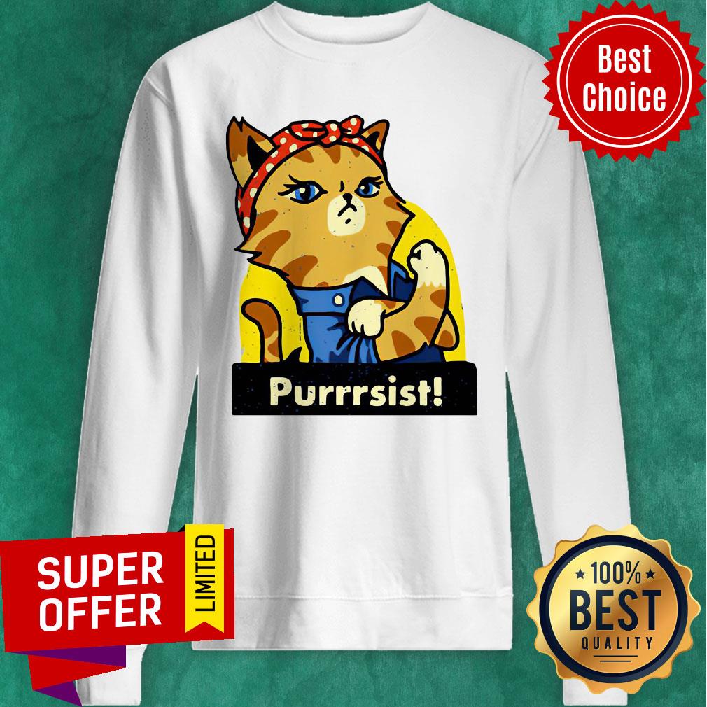 Official Cat Lady Prints Purrsist Shirt