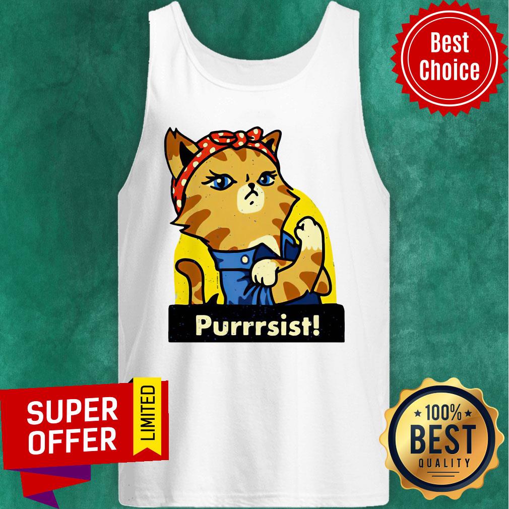 Official Cat Lady Prints Purrsist Shirt