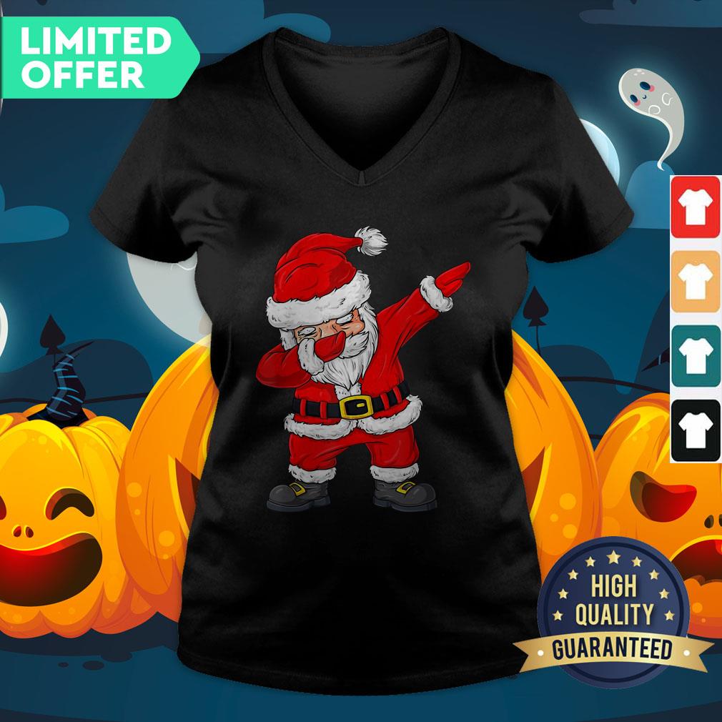 Official Christmas Dabbing Santa Claus Boys Girls Kids Xmas Shirt