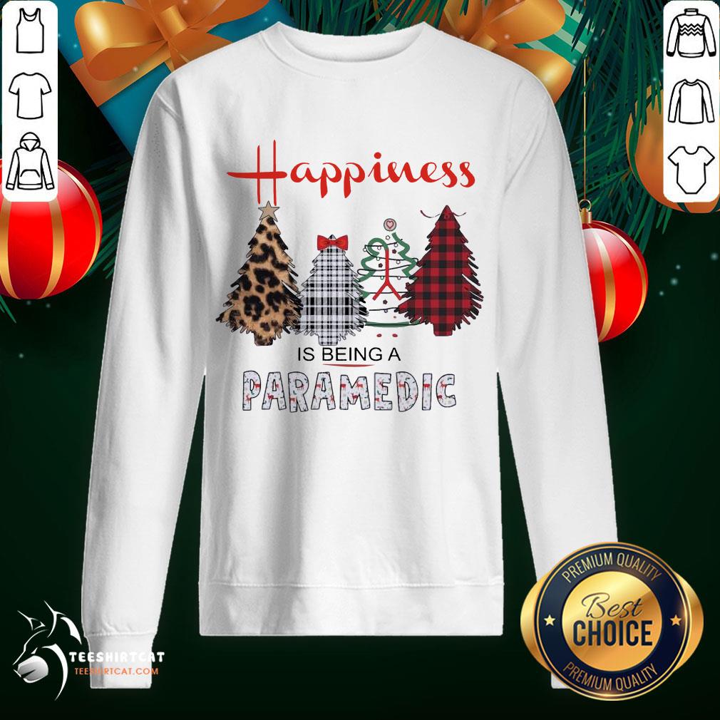 Official Christmas Tree Happiness Is Being A Paramedic Shirt
