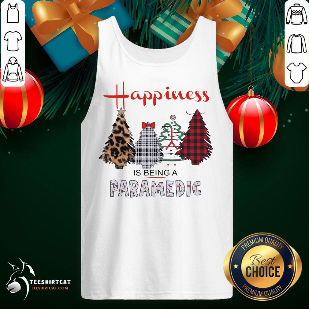 Official Christmas Tree Happiness Is Being A Paramedic Shirt