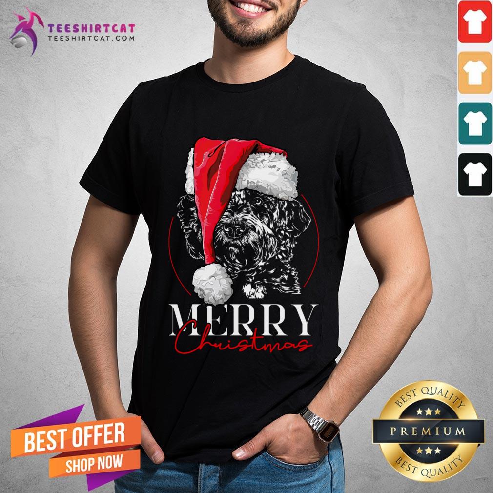 Official Doodle Santa Merry Christmas Dog Mom Doodle Dog Mom T-Shirt