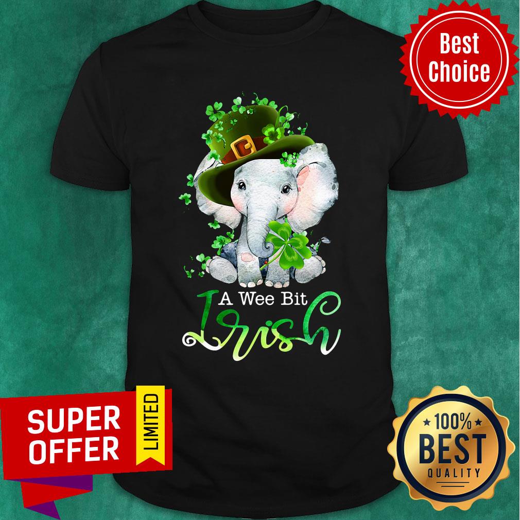 Official Elephant A Wee Bit Irish For Patrick's Day Lover Shirt