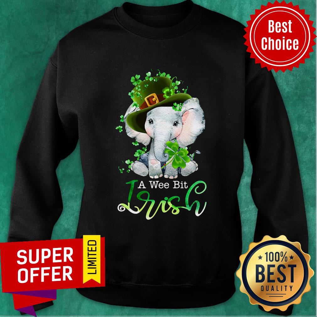 Official Elephant A Wee Bit Irish For Patrick's Day Lover Shirt