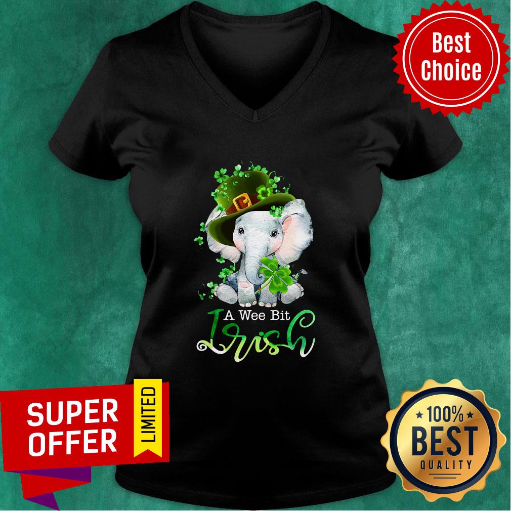Official Elephant A Wee Bit Irish For Patrick's Day Lover Shirt
