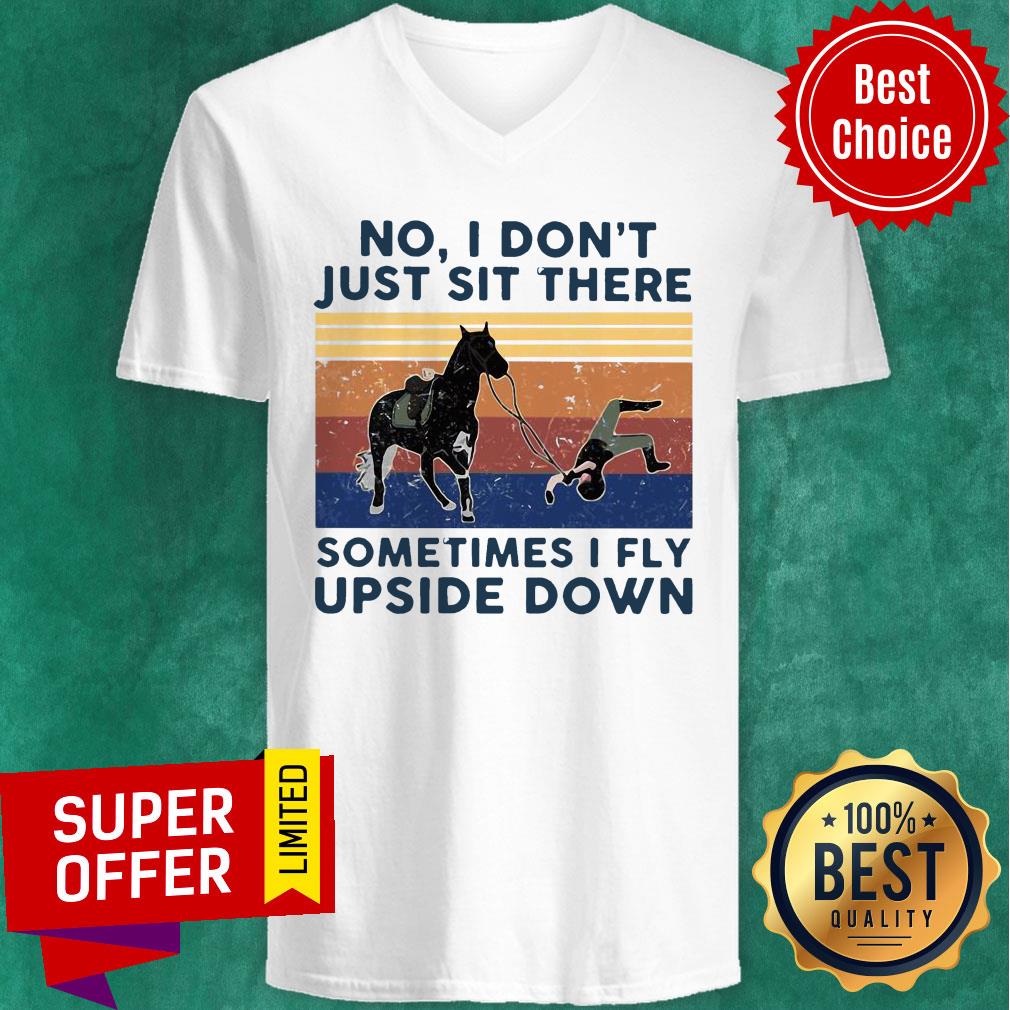 Official Equestrian No I Don’t Just Sit There Horse Baseball Vintage Shirt