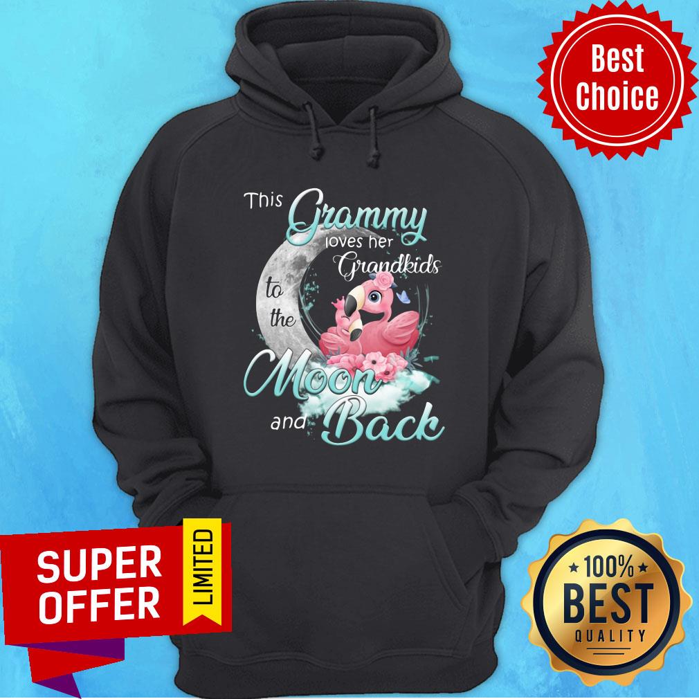 Official Flamingo This Grammy Loves Her Grandkids To The Moon And Back Shirt