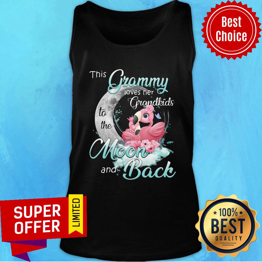 Official Flamingo This Grammy Loves Her Grandkids To The Moon And Back Shirt