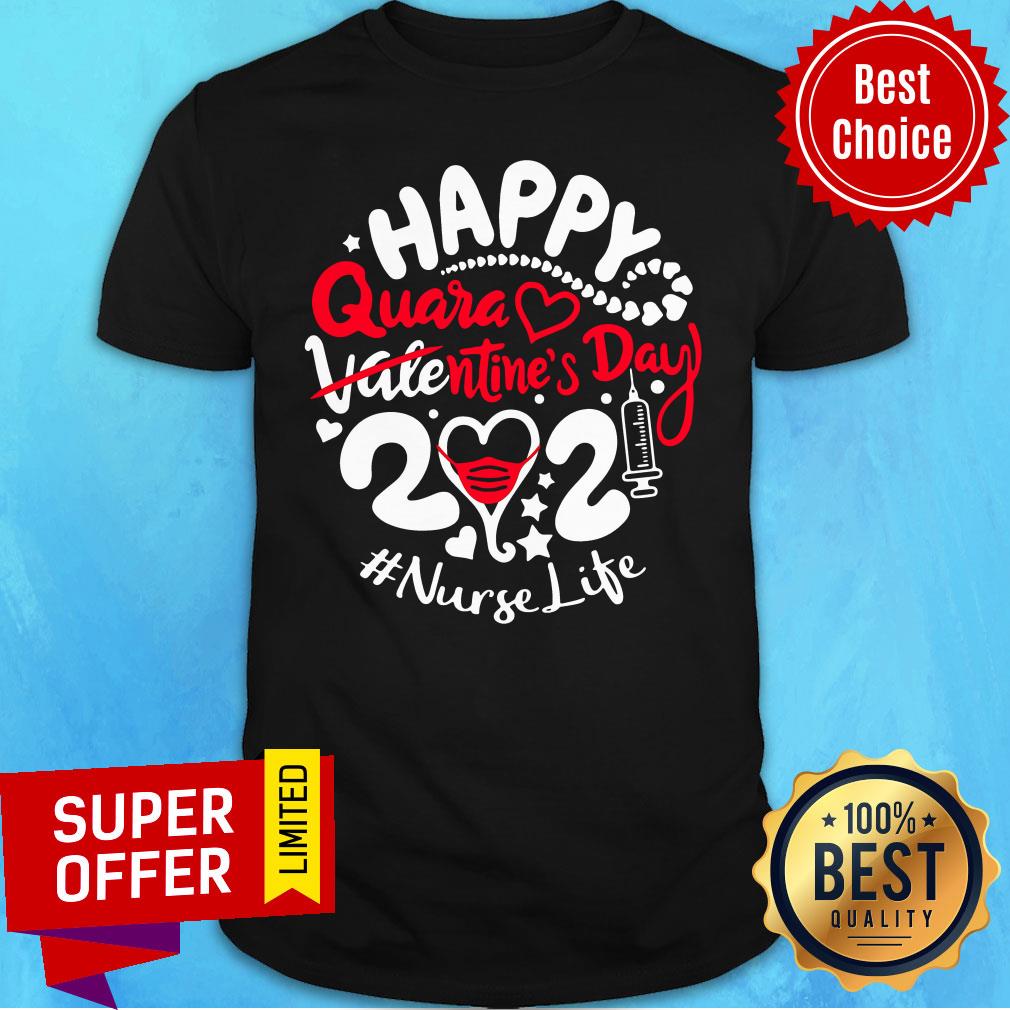 Official Happy Quarantined Valentine's Day 2021 Registered Nurse Shirt