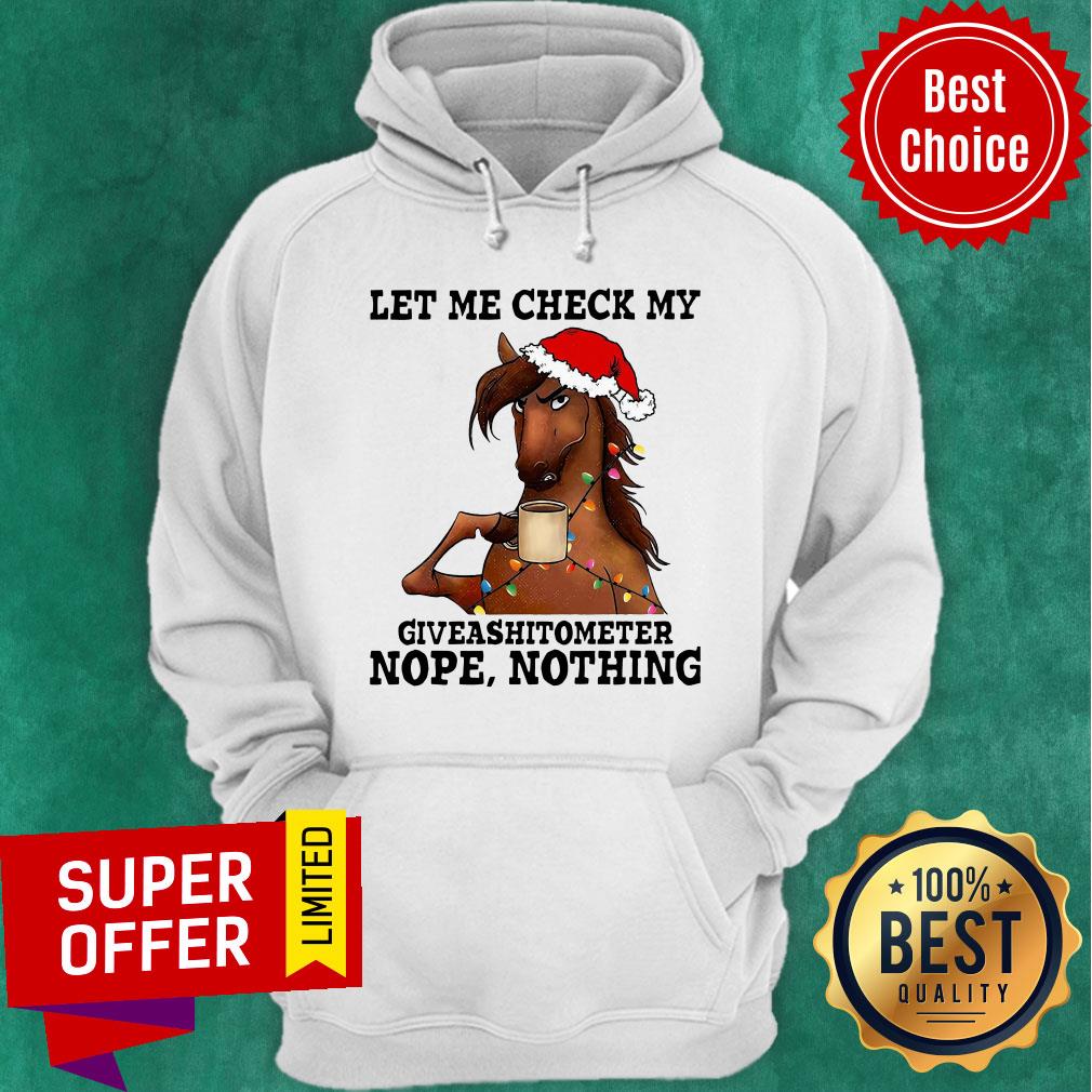 Official Horse Let Me Check My Giveashitometer Nope Nothing Shirt