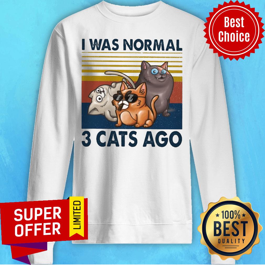 Official I Was Normal 3 Cats Ago Shirt