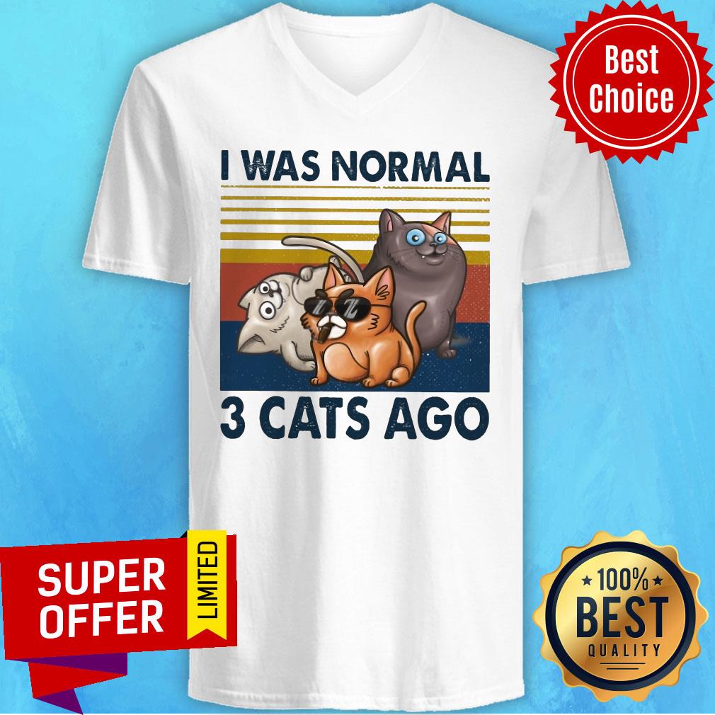 Official I Was Normal 3 Cats Ago Shirt