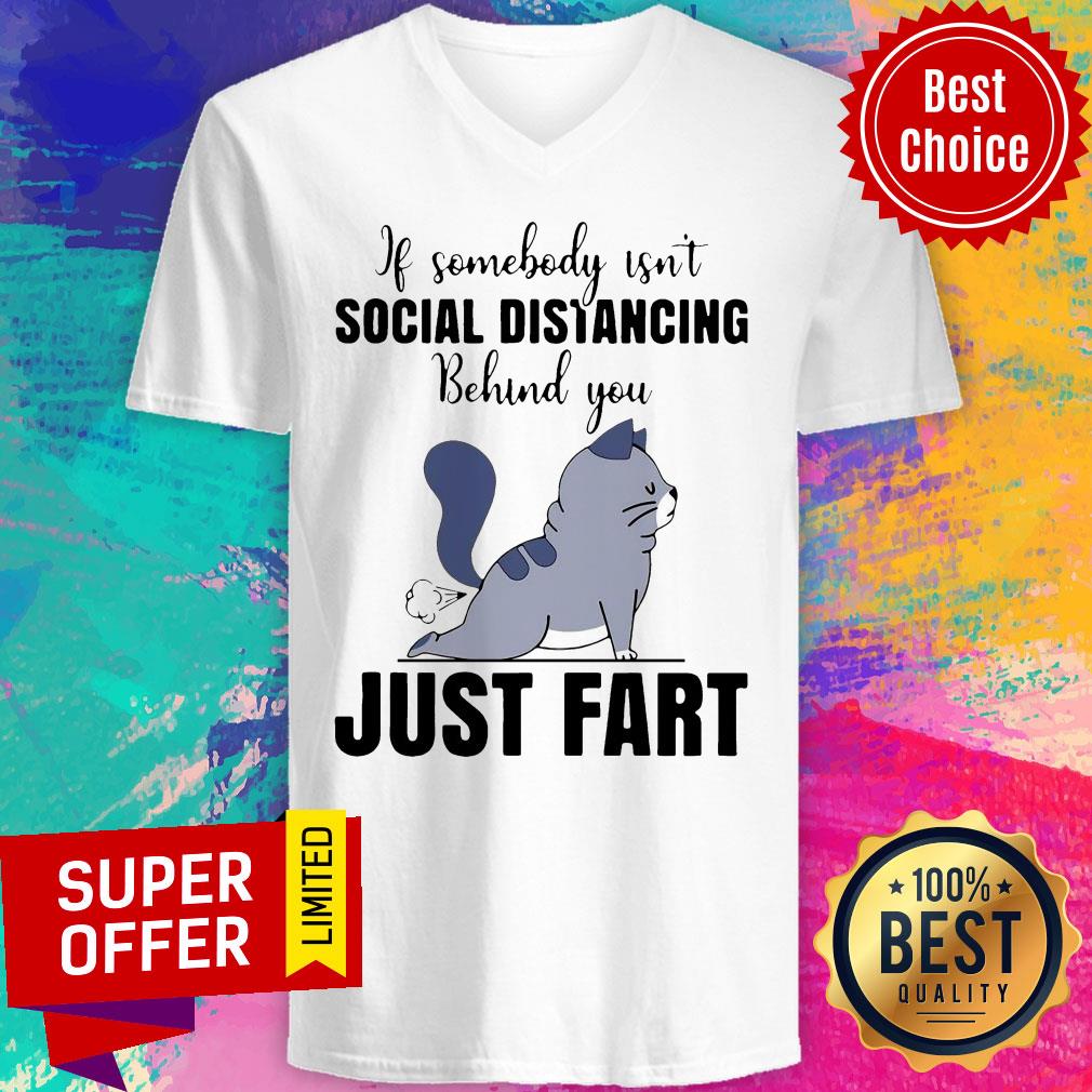 Official If Someone Isn’t Social Distancing Behind You Just Fart Cat Shirt