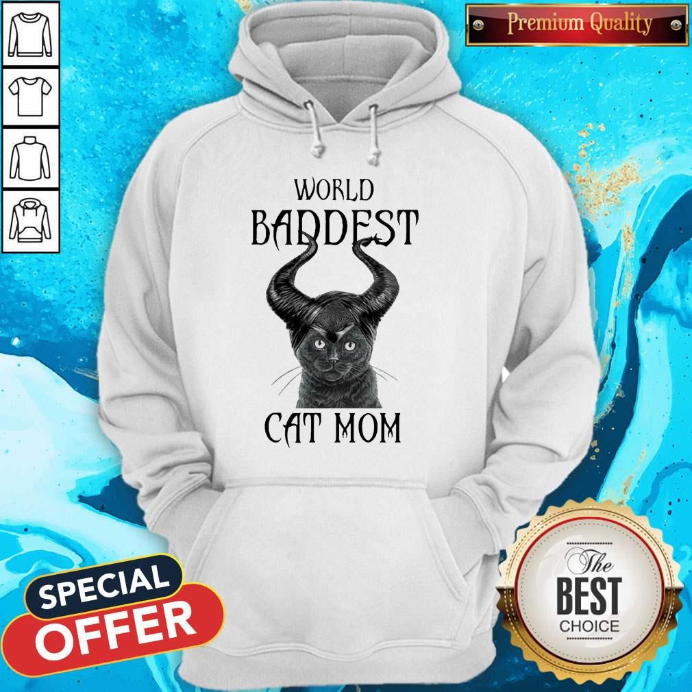 Official Maleficent Cat World Baddest Cat Mom Shirt