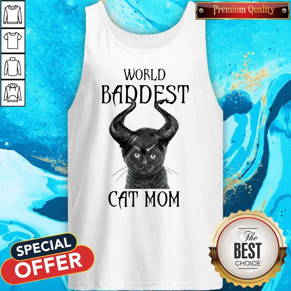 Official Maleficent Cat World Baddest Cat Mom Shirt