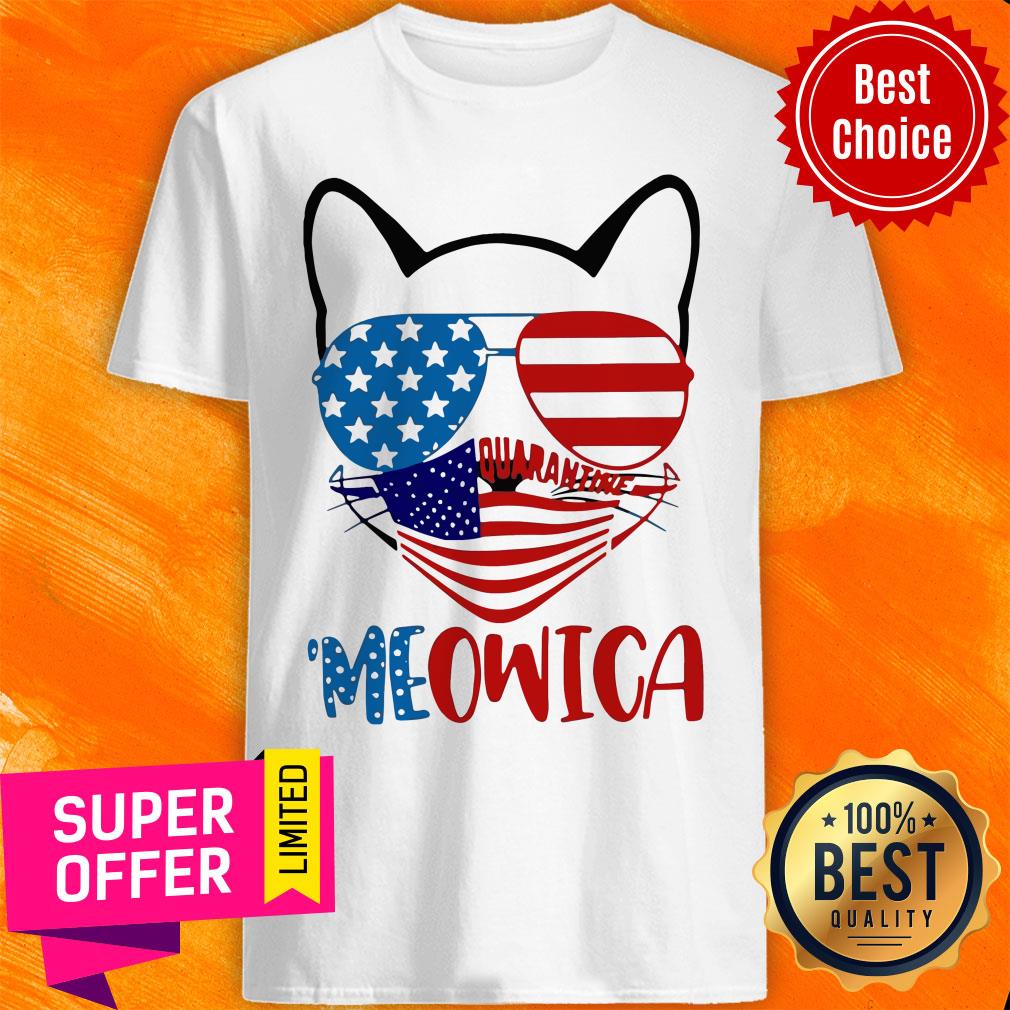 Official Meowica 4th Of July Merica Quarantine Shirt