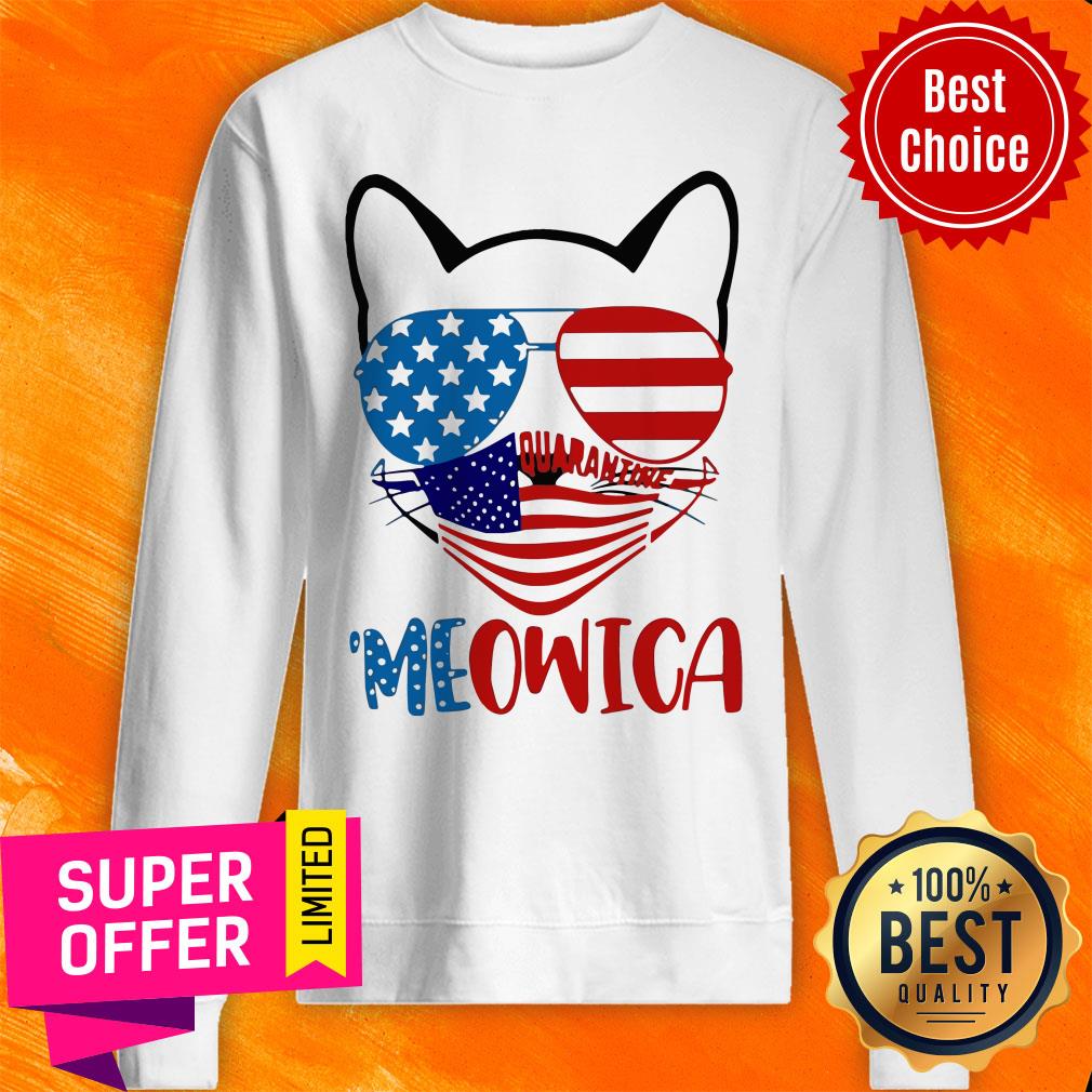 Official Meowica 4th Of July Merica Quarantine Shirt