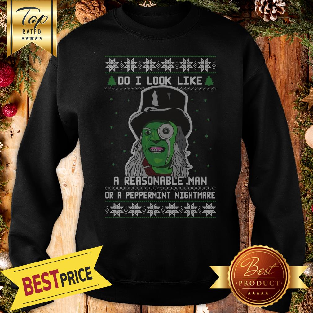 Official Mighty Boosh Do I Look Like A Reasonable Man Christmas Shirt