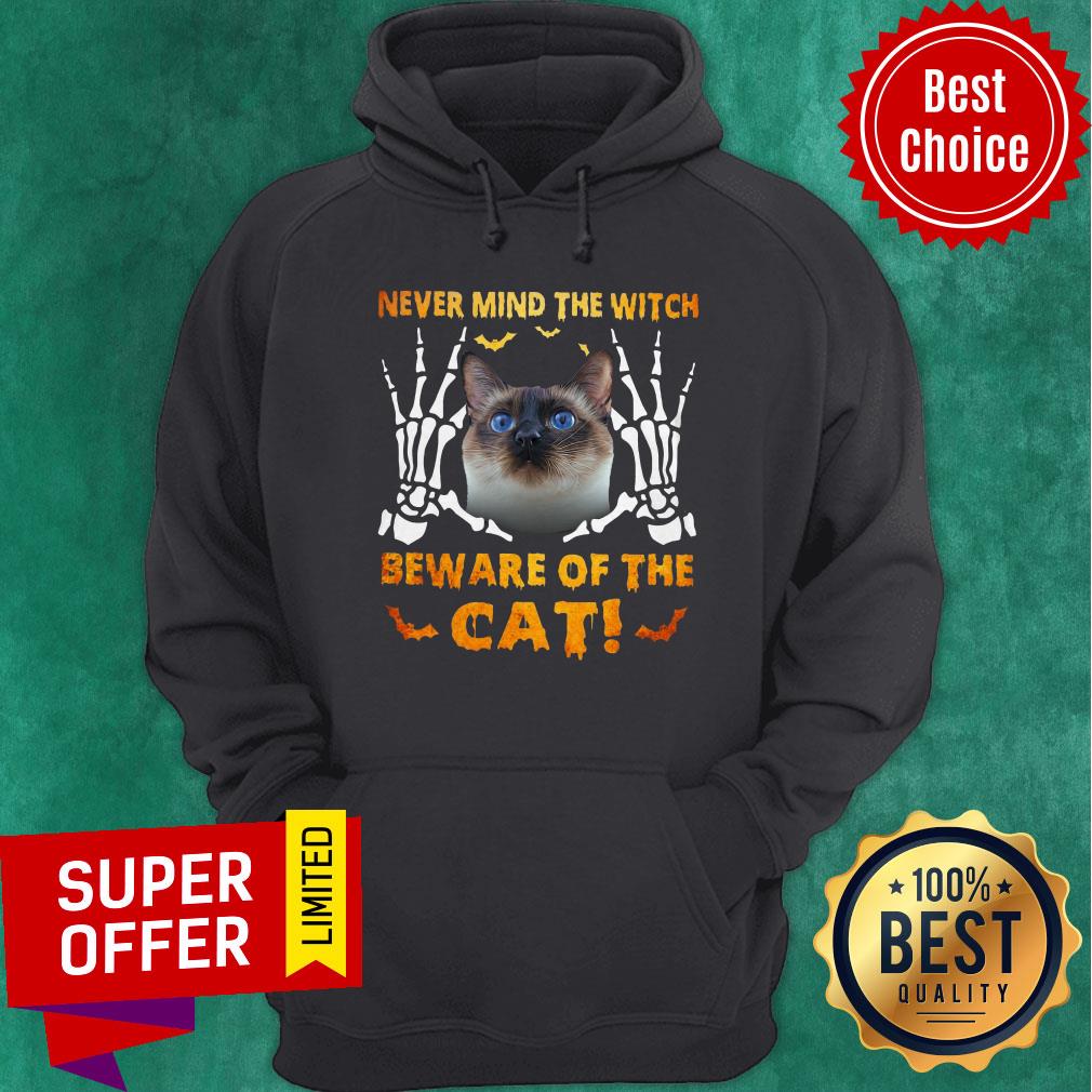 Official Never Mind The Witch Beware Of The Cat Shirt