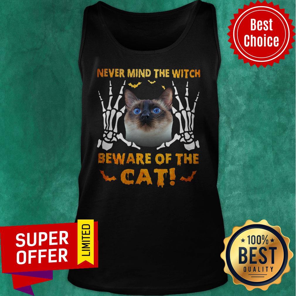 Official Never Mind The Witch Beware Of The Cat Shirt
