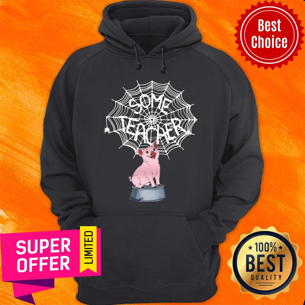 Official Pig Some Teacher Spider Web Shirt
