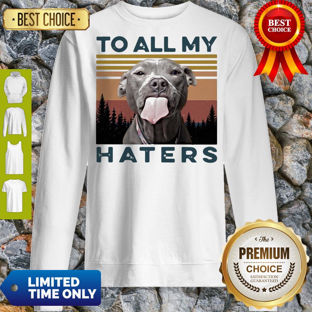 Official Pit Bull To All My Haters Vintage Shirt