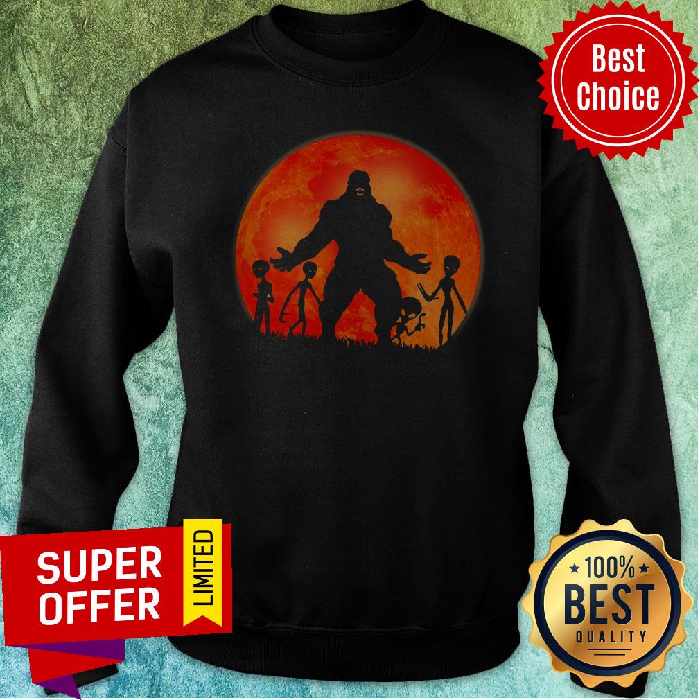 Official Red Moon Bigfoot Alien Shirt