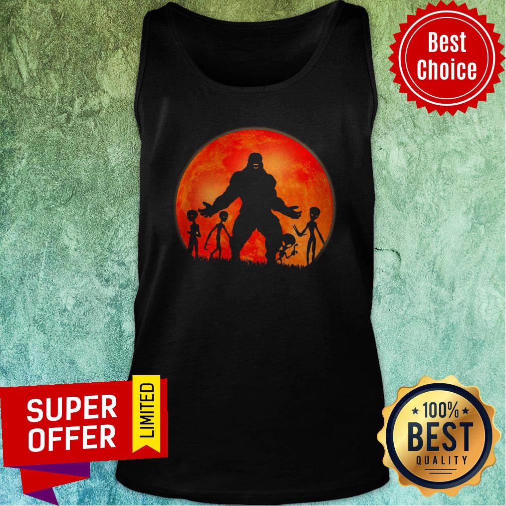 Official Red Moon Bigfoot Alien Shirt