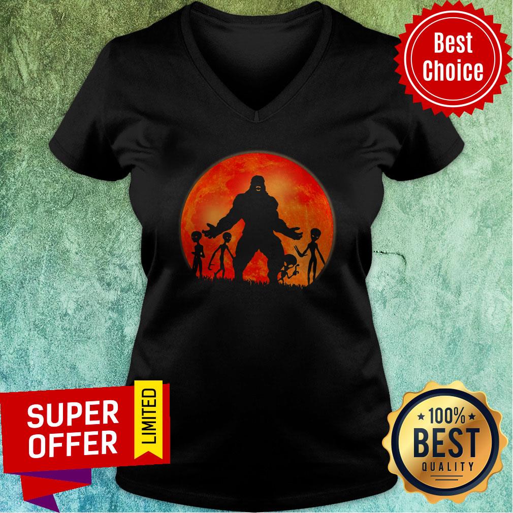 Official Red Moon Bigfoot Alien Shirt