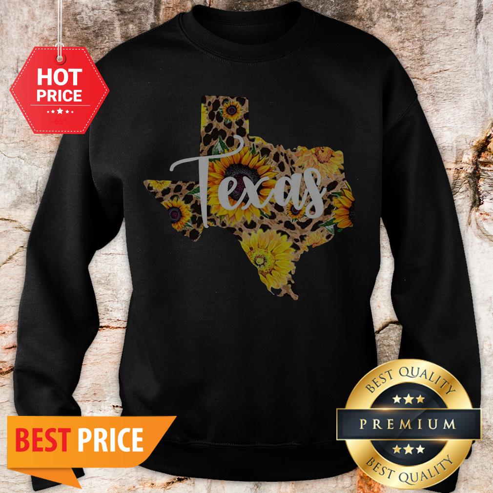 Official Texas Sunflower Wildflower State Map Shirt