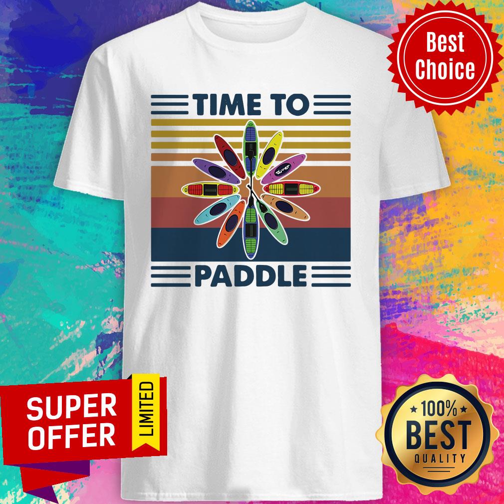 Official Time To Paddle Kayak Vintage Shirt