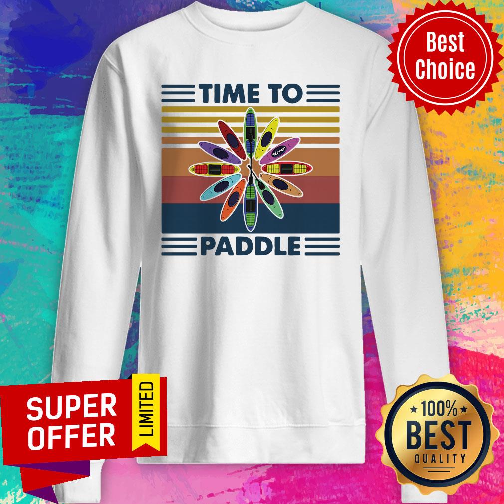 Official Time To Paddle Kayak Vintage Shirt
