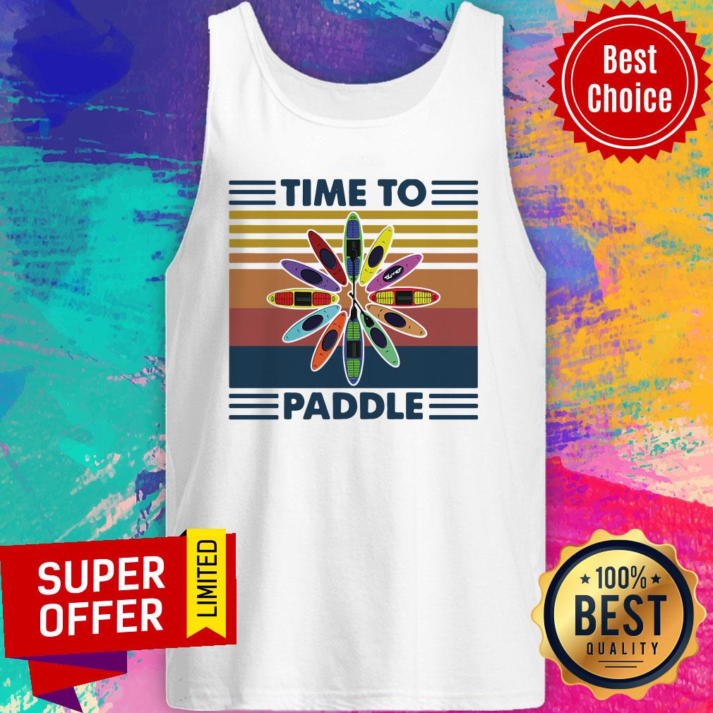 Official Time To Paddle Kayak Vintage Shirt