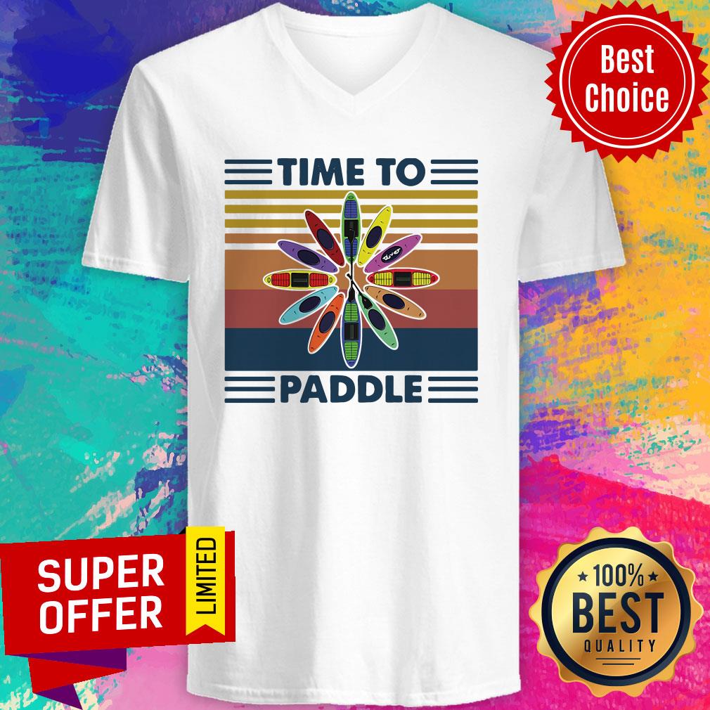 Official Time To Paddle Kayak Vintage Shirt