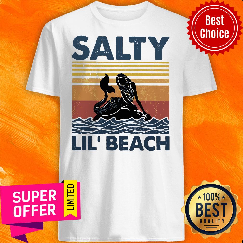 Official Vintage Mermaid Salty Lil' Beach Shirt