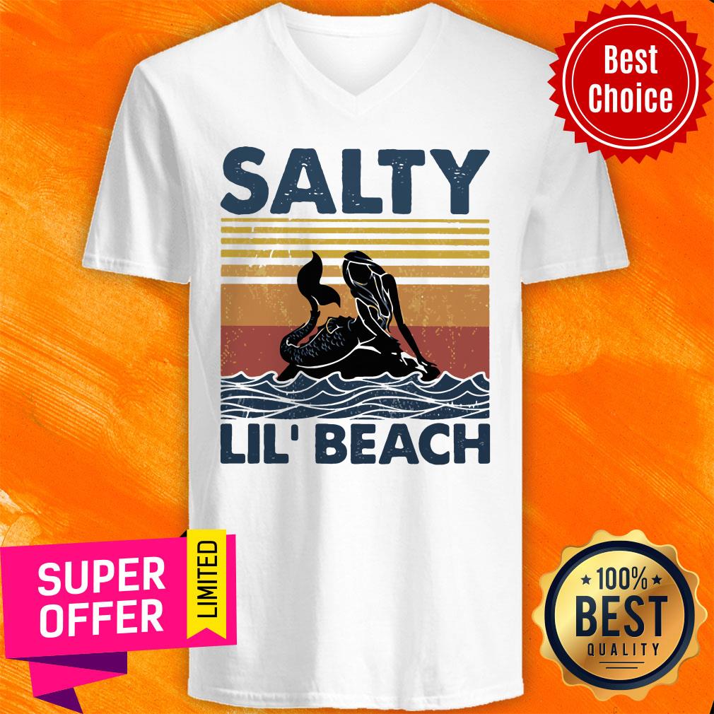 Official Vintage Mermaid Salty Lil' Beach Shirt
