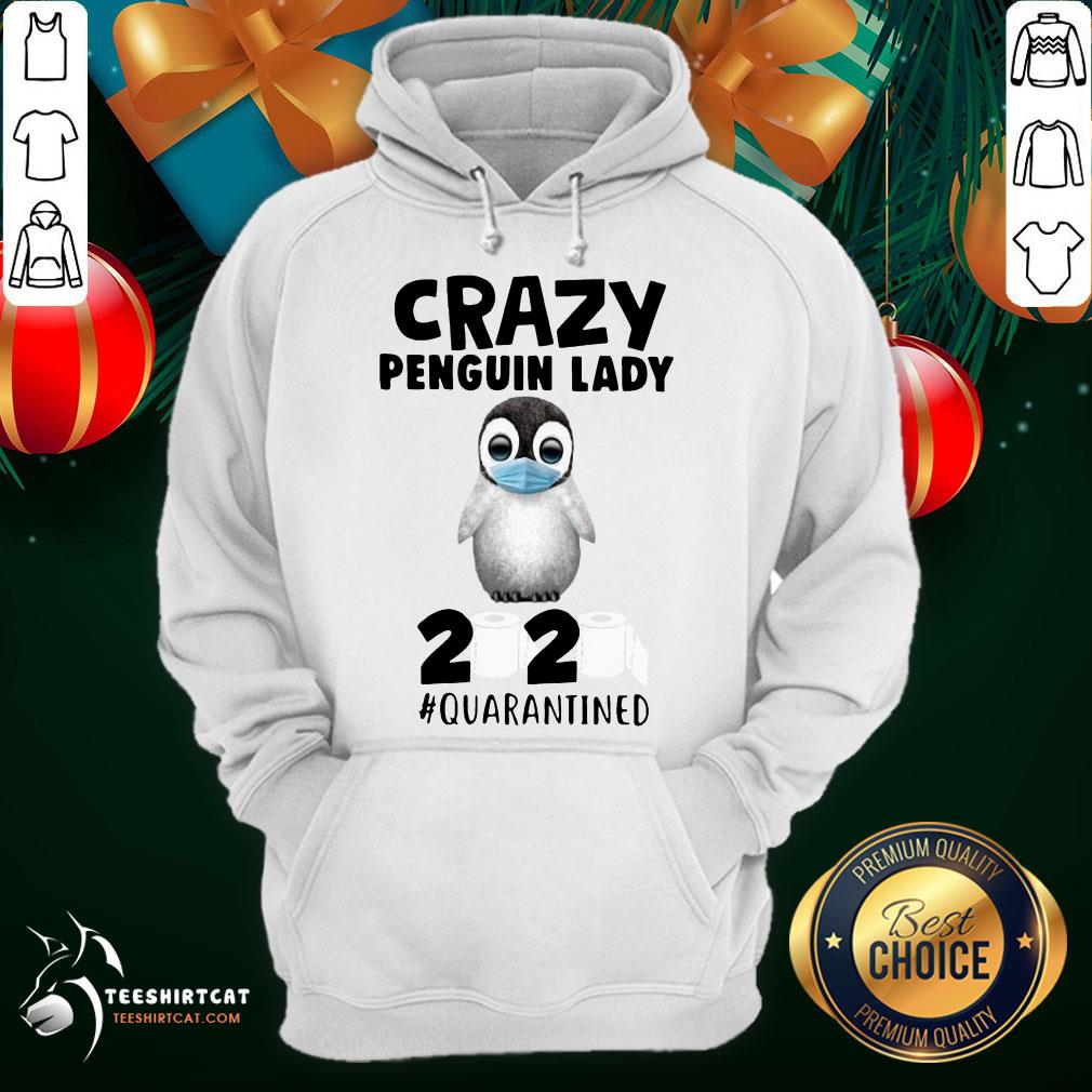 Original Crazy Penguin Lady Mask 2020 Quarantined Shirt