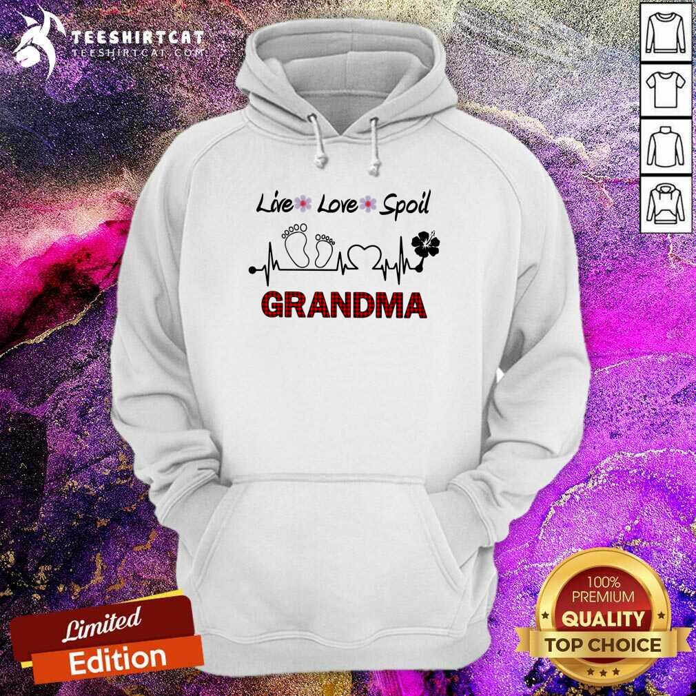 Original Live Love Spoil Grandma Heartbeat Shirt