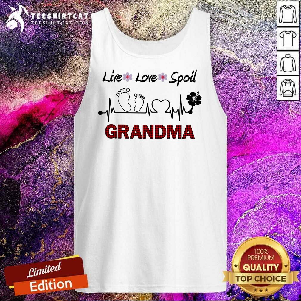 Original Live Love Spoil Grandma Heartbeat Shirt