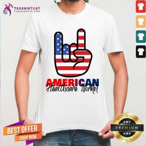 Healthcare Worker Americam Flag Shirt