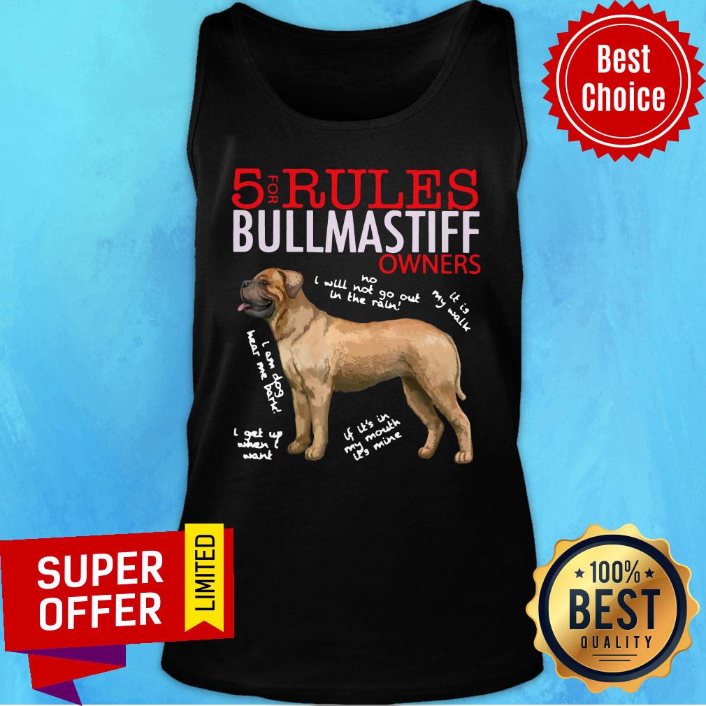 Premium 5 Rules Bullmastiff Owners Shirt