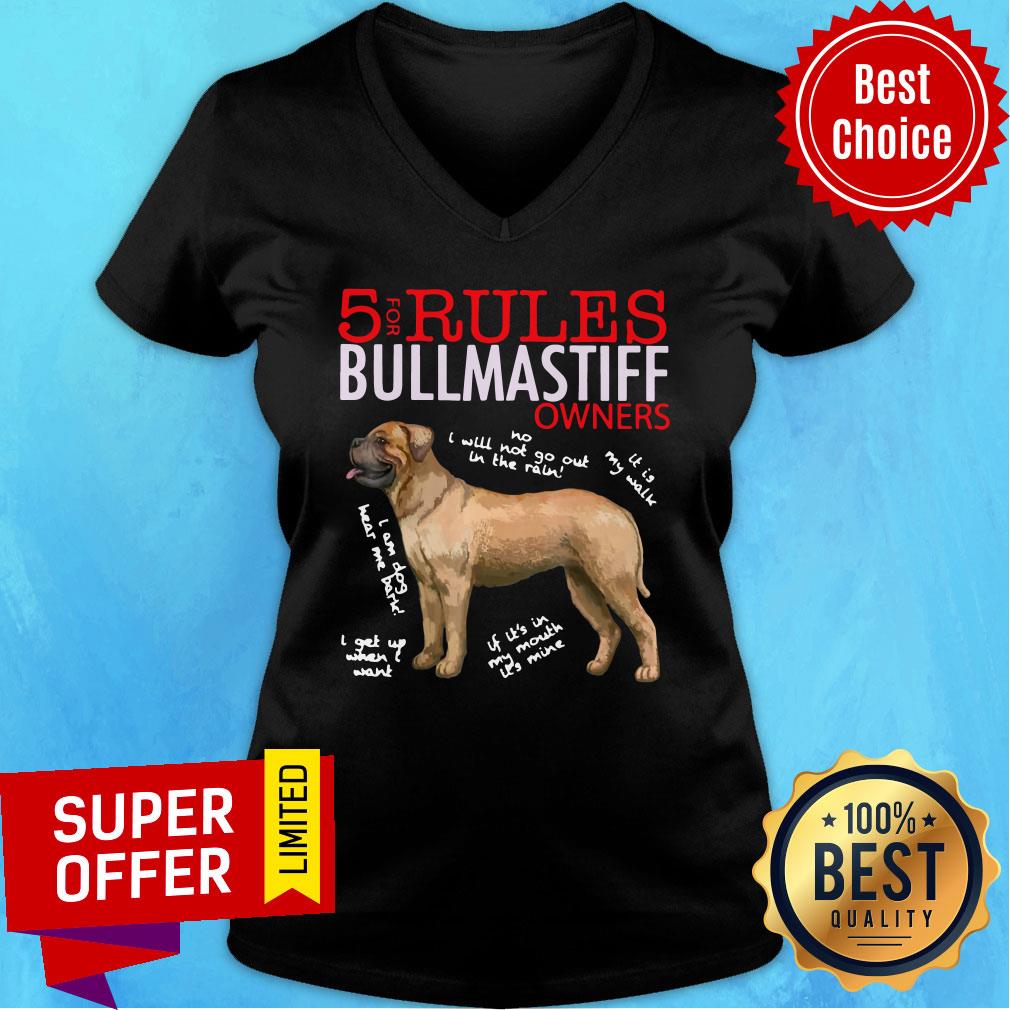 Premium 5 Rules Bullmastiff Owners Shirt