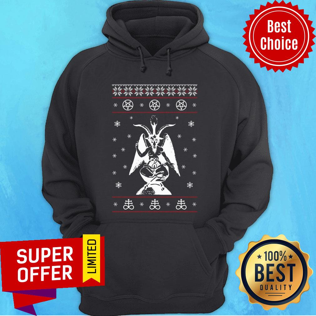 Premium Baphomet satan Ugly Christmas Shirt